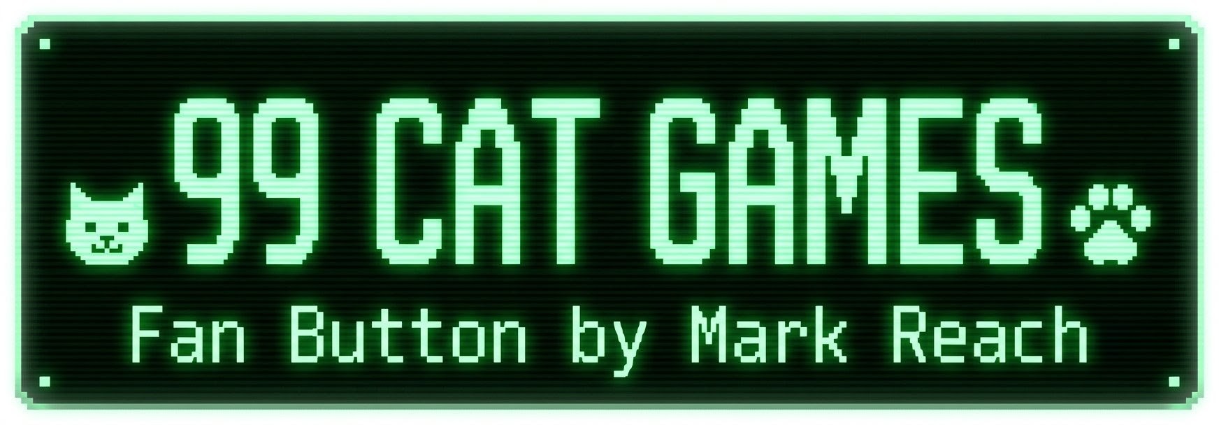 99 Cat Games Fan Button